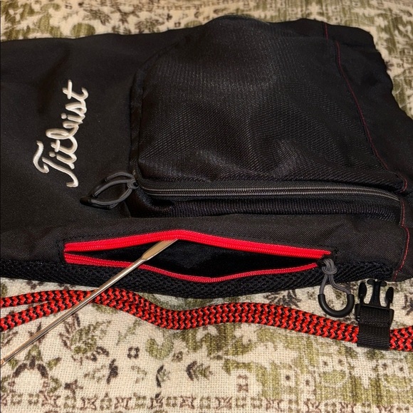 Titleist Black and Red Backpack - Picture 4 of 5